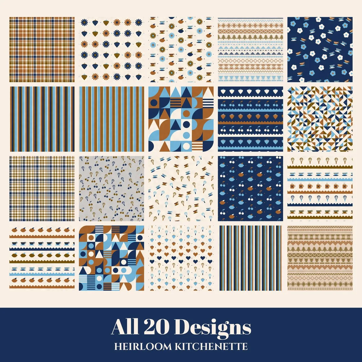 Heirloom Kitchenette Digital Paper Pack preview 2