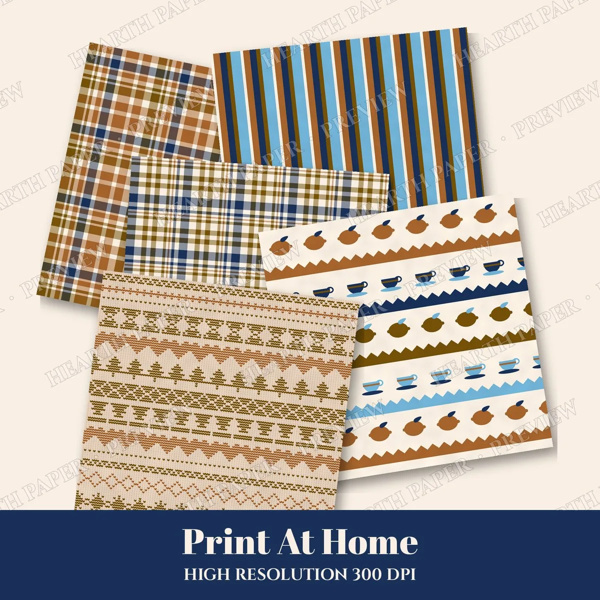 Heirloom Kitchenette Digital Paper Pack preview 3