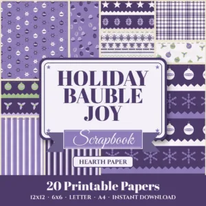 Holiday Bauble Joy Digital Paper Pack