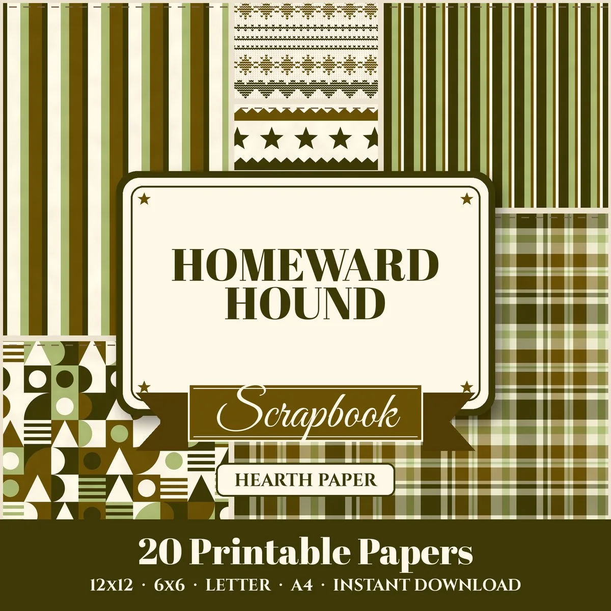 Homeward Hound Digital Paper Pack cover