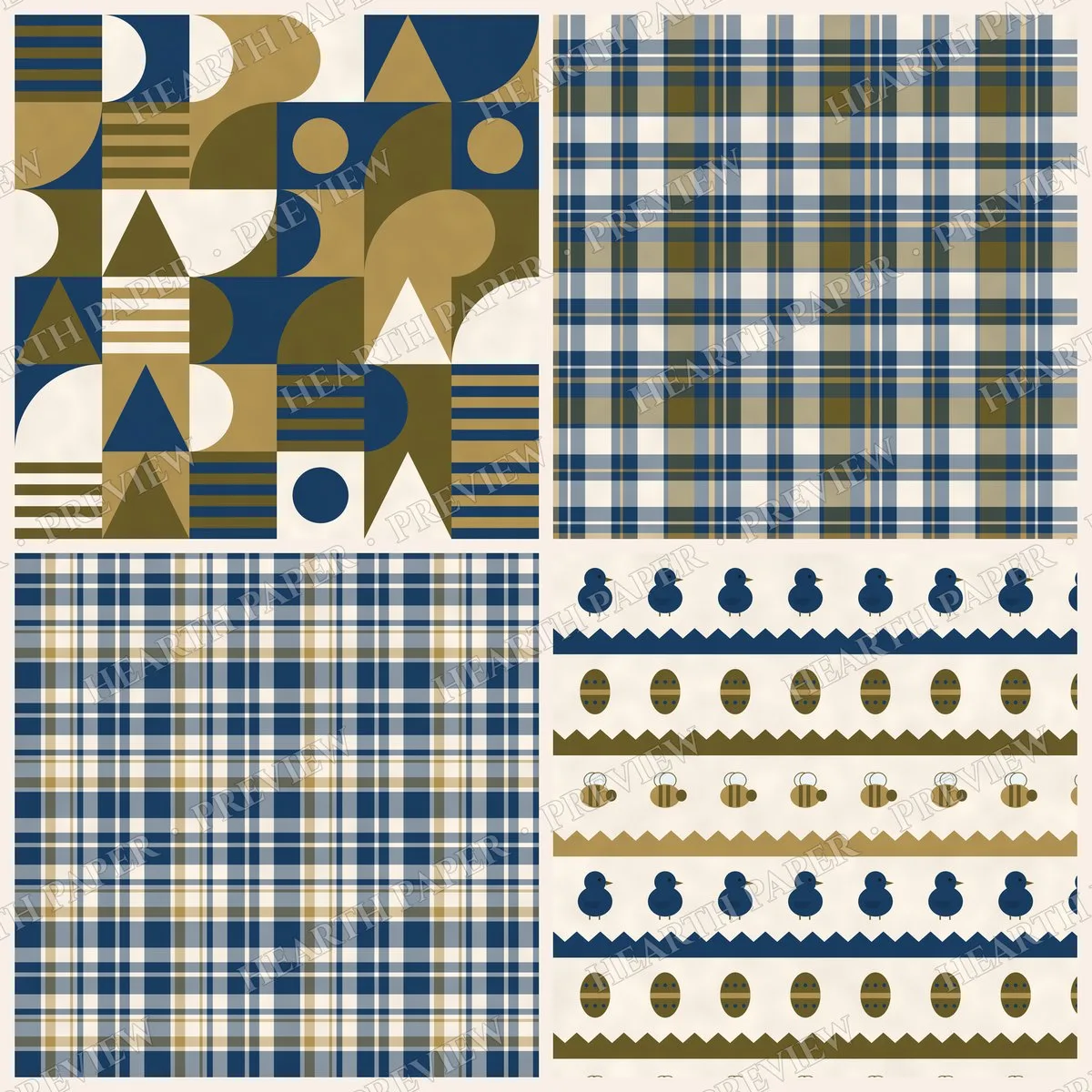 Honeyed Court Digital Paper Pack preview 5
