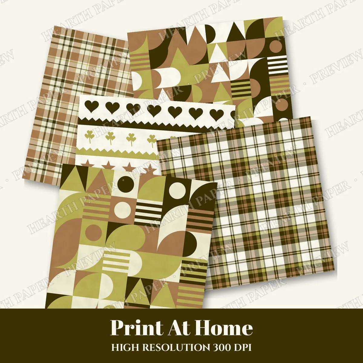Irish Blessing Digital Paper Pack preview 3