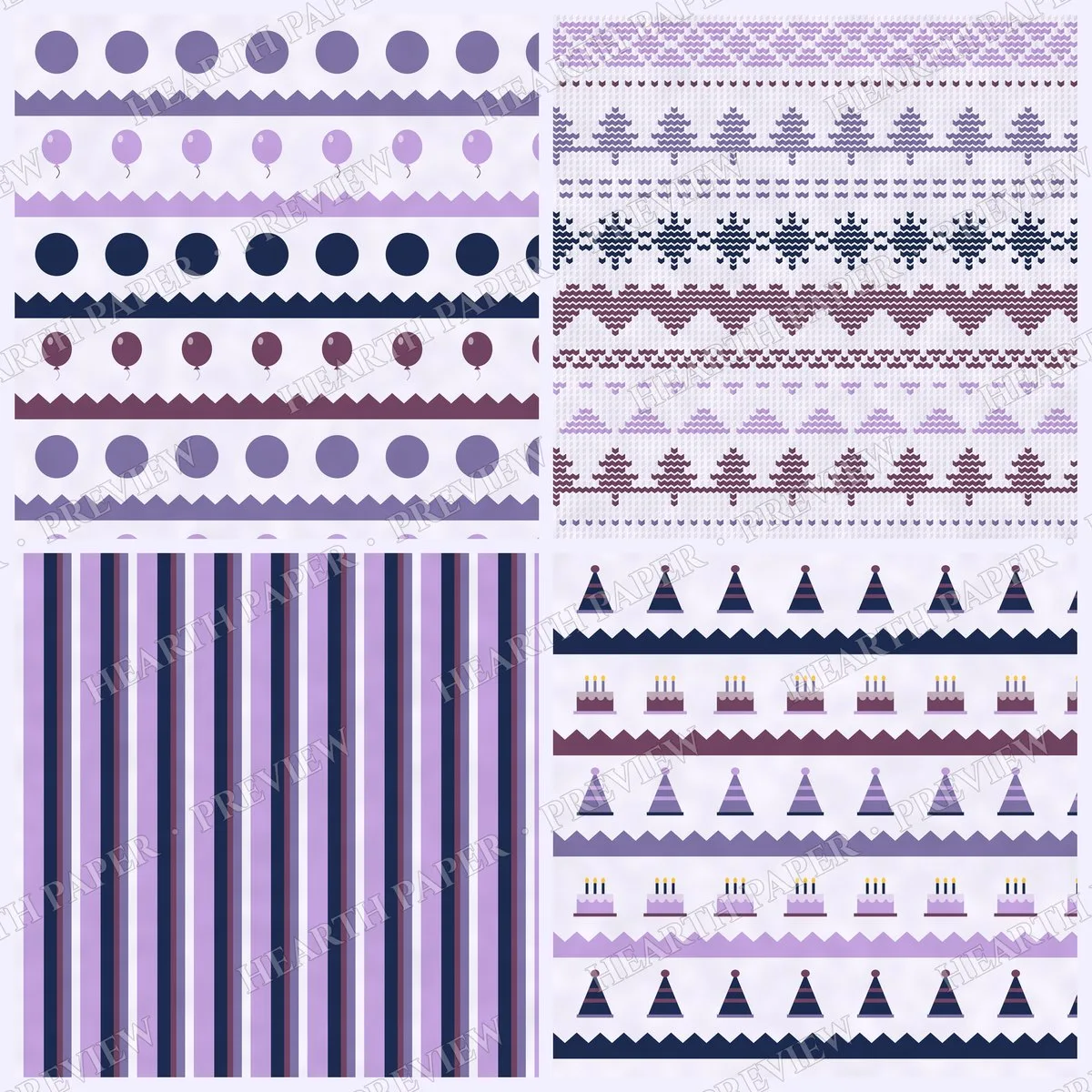 Ivory Cake Days Digital Paper Pack preview 5