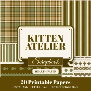 Kitten Atelier Digital Paper Pack cover