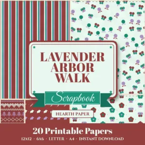 Lavender Arbor Walk Digital Paper Pack