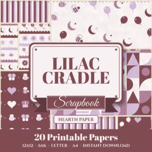 Lilac Cradle Digital Paper Pack cover