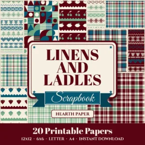 Linens And Ladles Digital Paper Pack