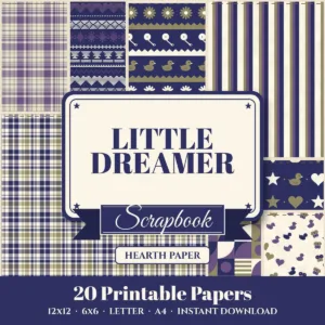 Little Dreamer Digital Paper Pack cover