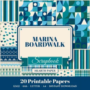 Marina Boardwalk Digital Paper Pack cover