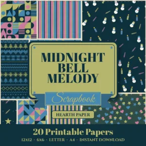 Midnight Bell Melody Digital Paper Pack cover