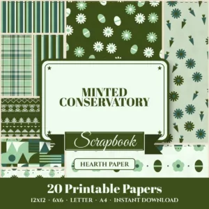 Minted Conservatory Digital Paper Pack cover