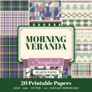 Morning Veranda Digital Paper Pack cover