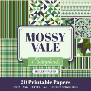 Mossy Vale Digital Paper Pack cover
