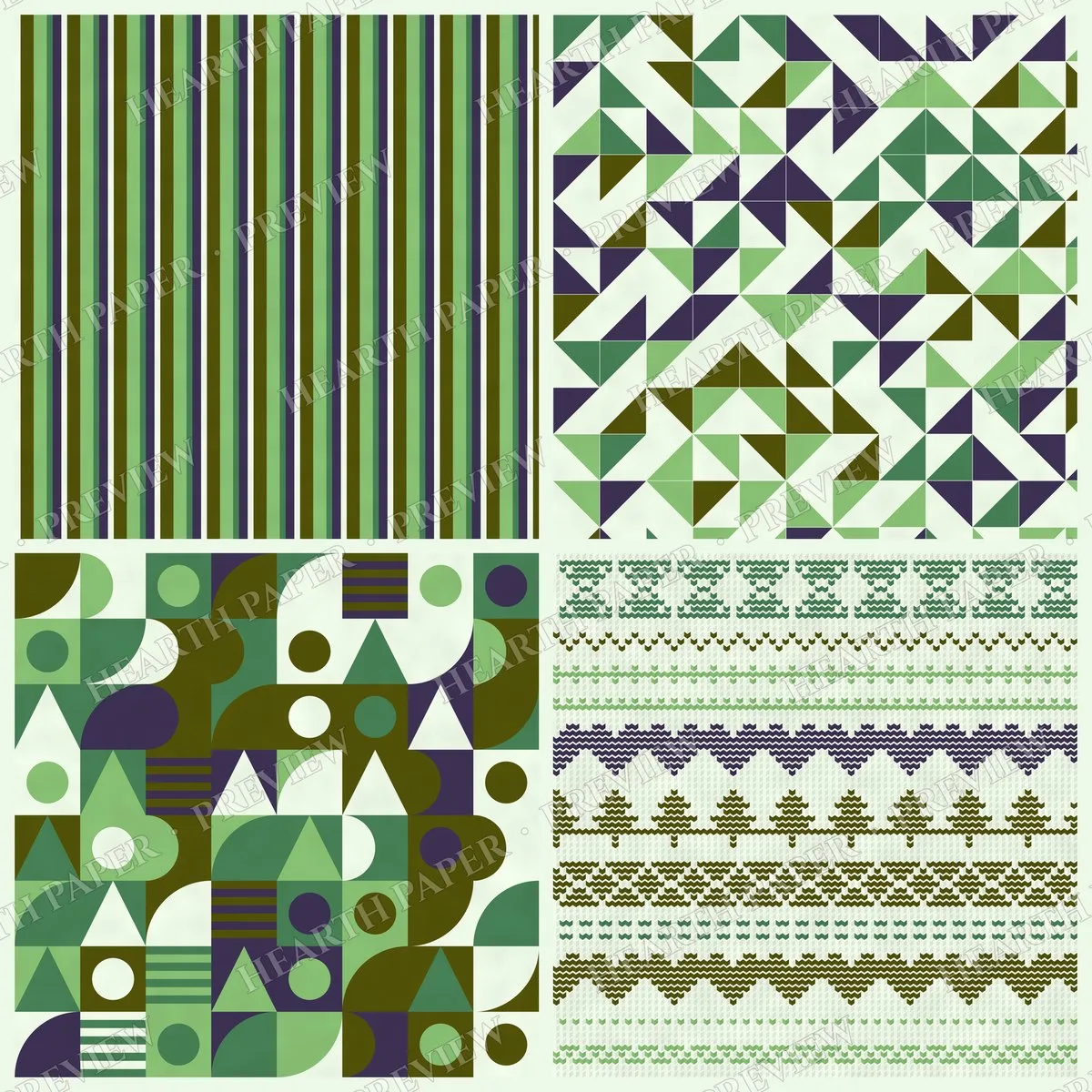 Mossy Vale Digital Paper Pack preview 5