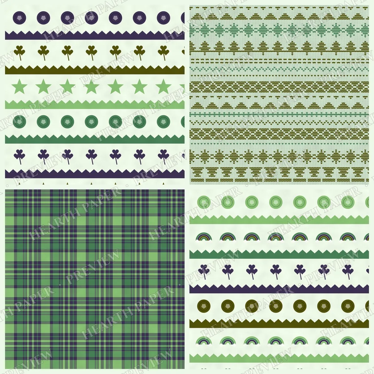 Mossy Vale Digital Paper Pack preview 6