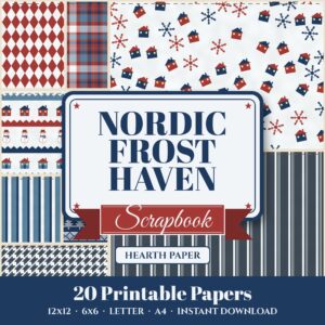 Nordic Frost Haven Digital Paper Pack cover