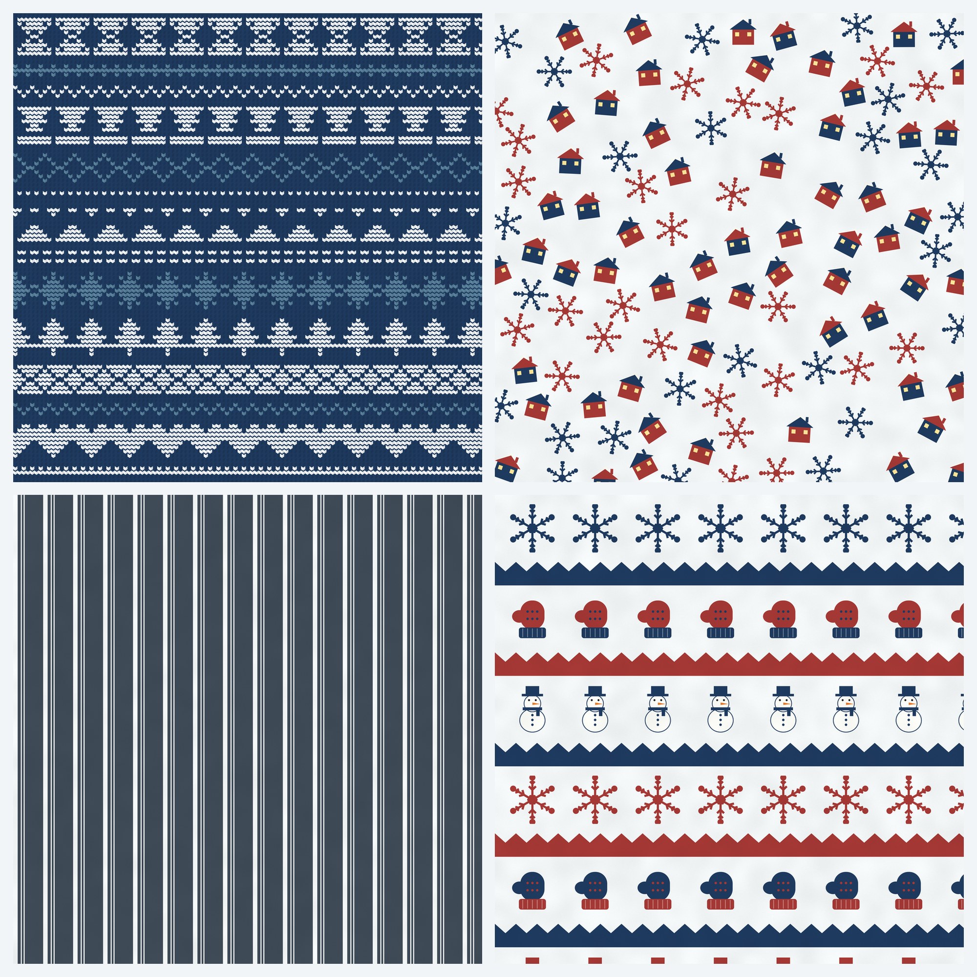 Nordic Frost Haven Digital Paper Pack preview 5