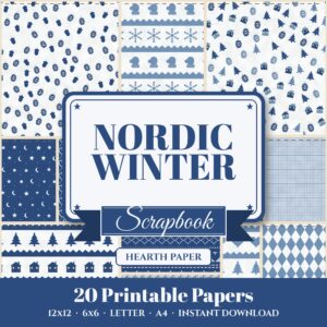 Nordic Winter Digital Paper Pack cover
