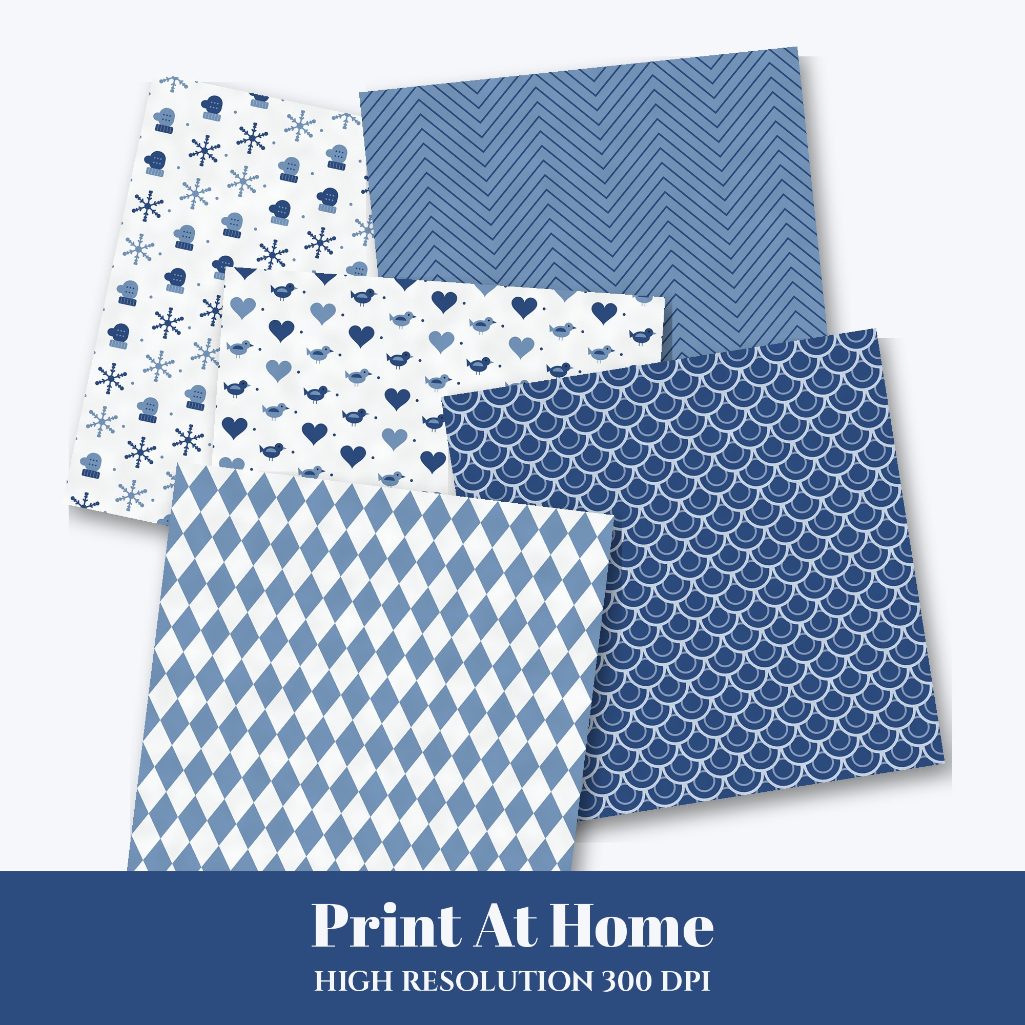 Nordic Winter Digital Paper Pack preview 3
