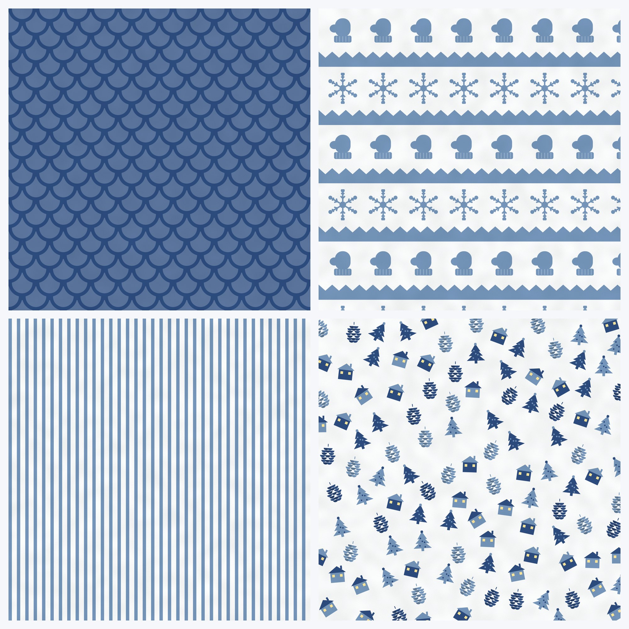 Nordic Winter Digital Paper Pack preview 6