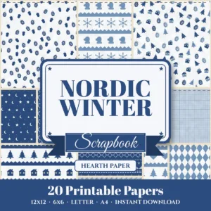 Nordic Winter Digital Paper Pack