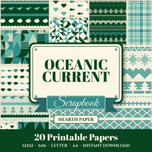 Oceanic Current Digital Paper Pack cover