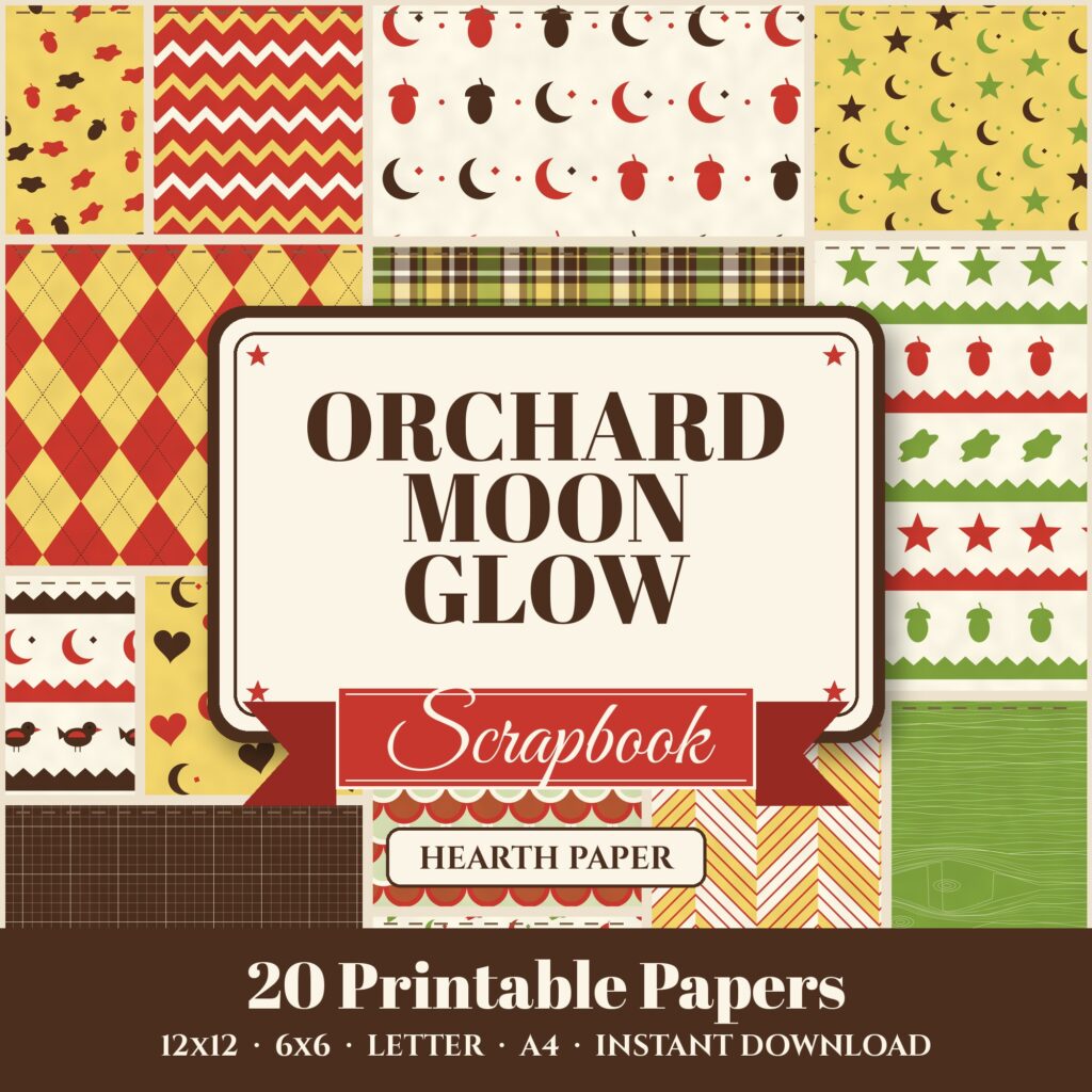 Orchard Moon Glow Digital Paper Pack cover