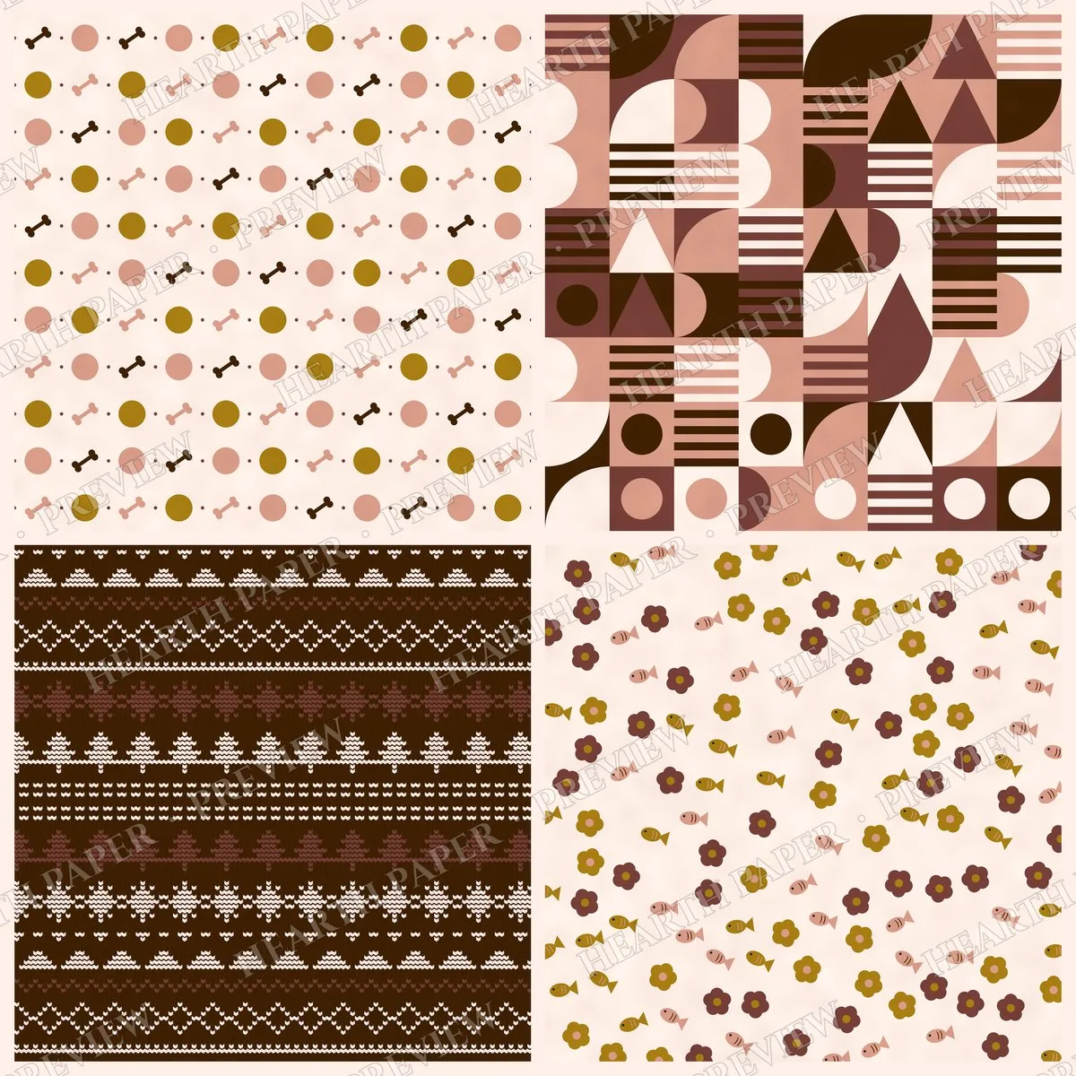 Pampered Pet Parlor Digital Paper Pack preview 5