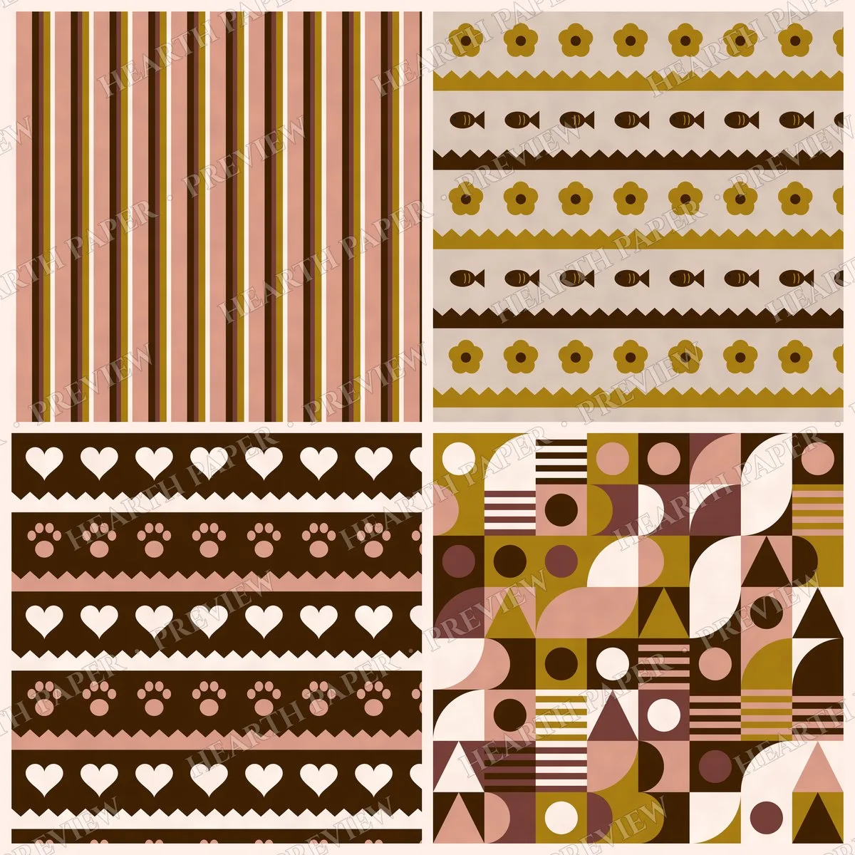 Pampered Pet Parlor Digital Paper Pack preview 6