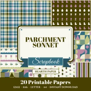 Parchment Sonnet Digital Paper Pack cover