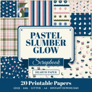 Pastel Slumber Glow Digital Paper Pack cover