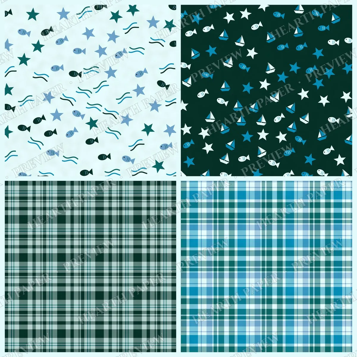 Pelican Pier Digital Paper Pack preview 6