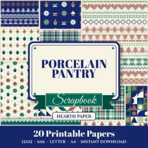 Porcelain Pantry Digital Paper Pack cover
