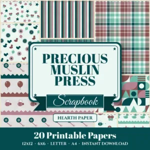 Precious Muslin Press Digital Paper Pack cover