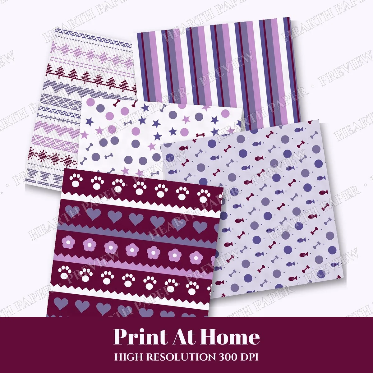 Puppy Pavilion Digital Paper Pack preview 3