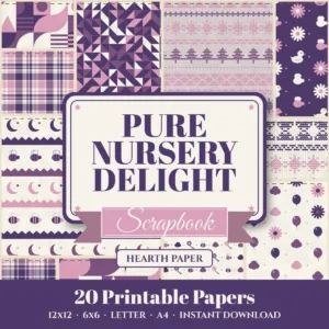 Pure Nursery Delight Digital Paper Pack cover