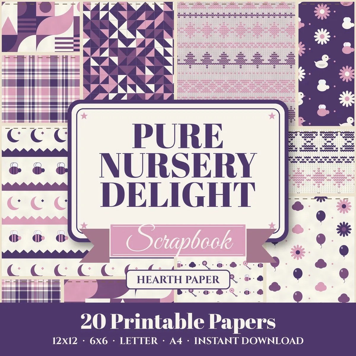 Pure Nursery Delight Digital Paper Pack cover