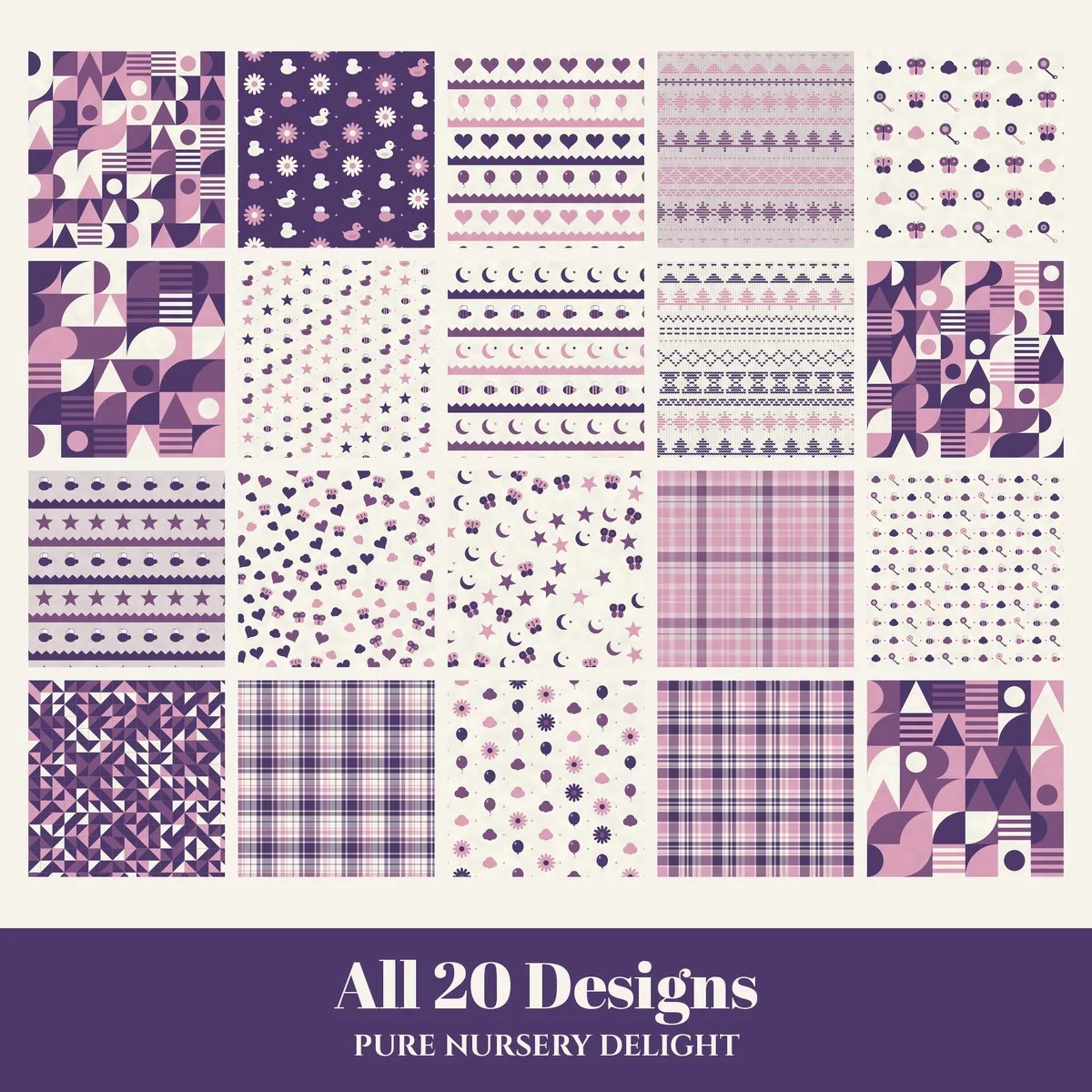 Pure Nursery Delight Digital Paper Pack preview 2