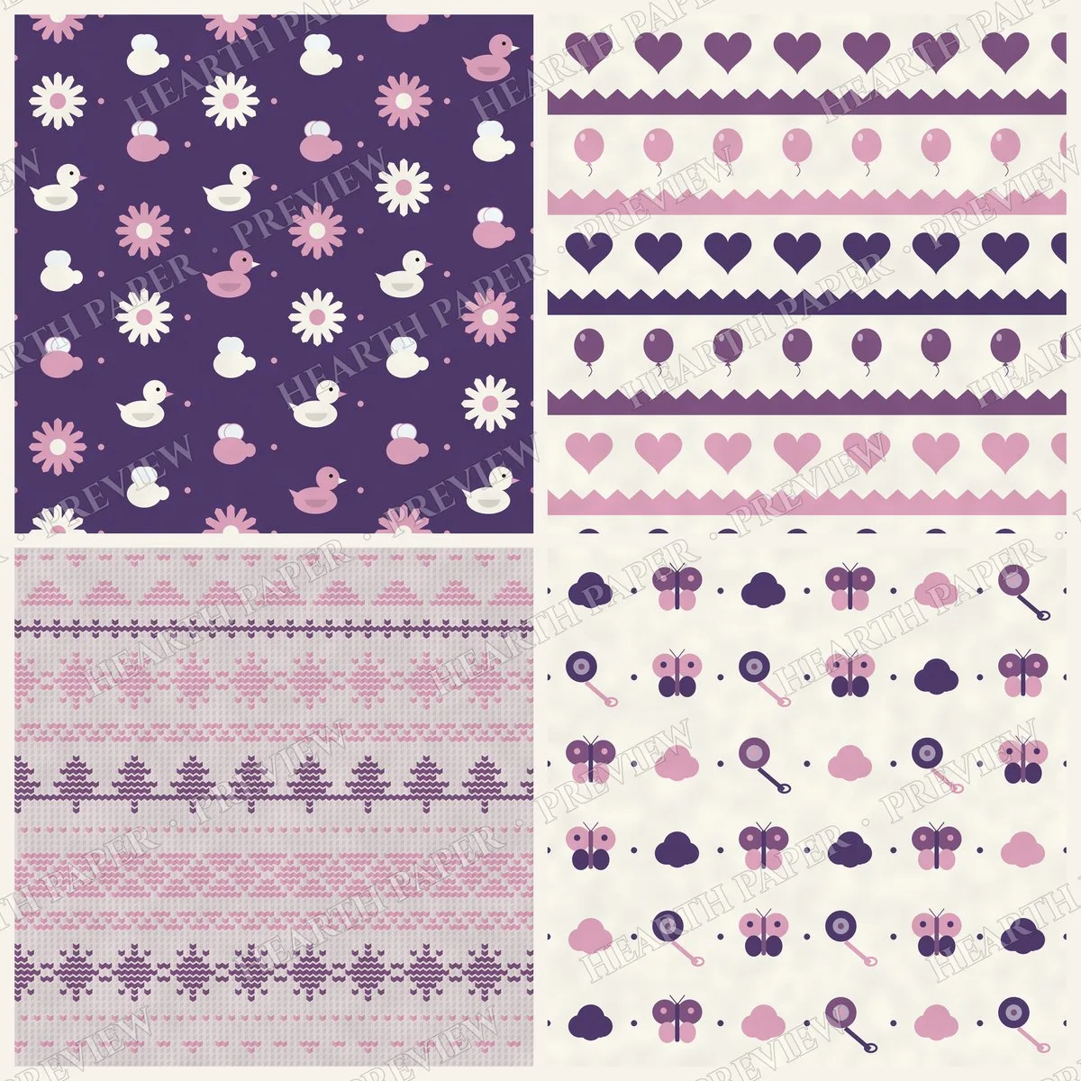 Pure Nursery Delight Digital Paper Pack preview 5