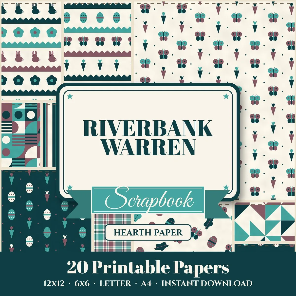 Riverbank Warren Digital Paper Pack cover