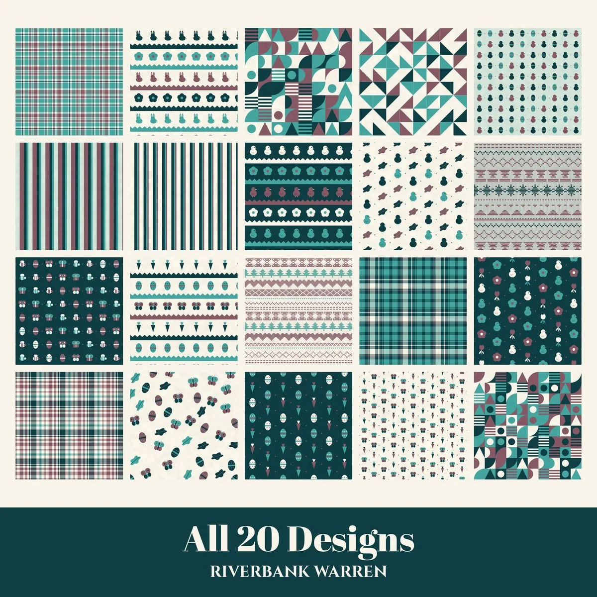 Riverbank Warren Digital Paper Pack preview 2