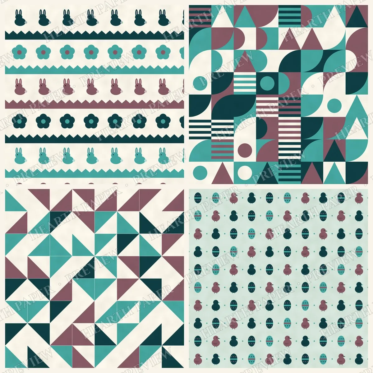 Riverbank Warren Digital Paper Pack preview 5