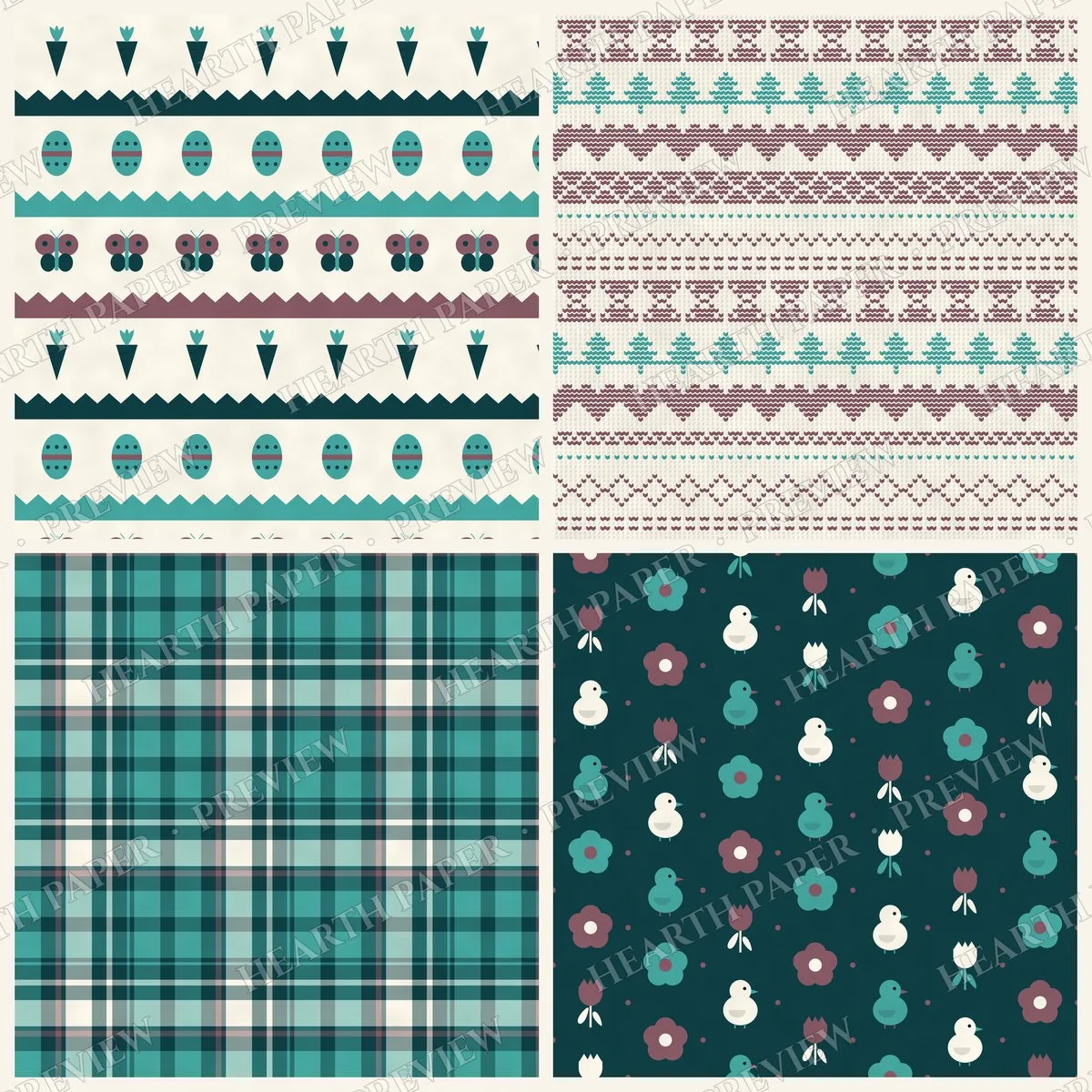 Riverbank Warren Digital Paper Pack preview 6