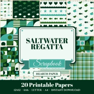 Saltwater Regatta Digital Paper Pack cover