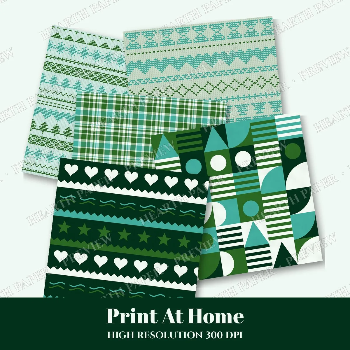 Saltwater Regatta Digital Paper Pack preview 3