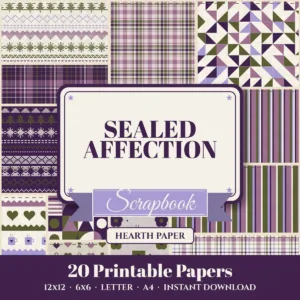 Sealed Affection Digital Paper Pack cover