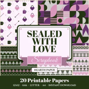 Sealed With Love Digital Paper Pack cover