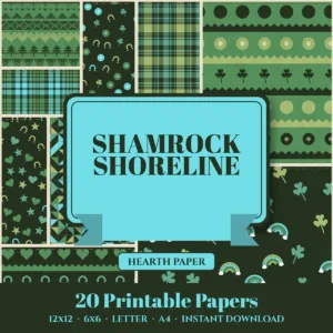 Shamrock Shoreline Digital Paper Pack cover