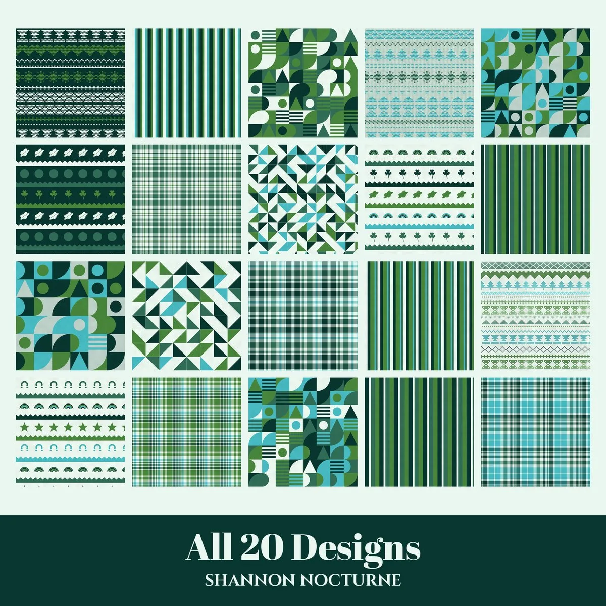 Shannon Nocturne Digital Paper Pack preview 2
