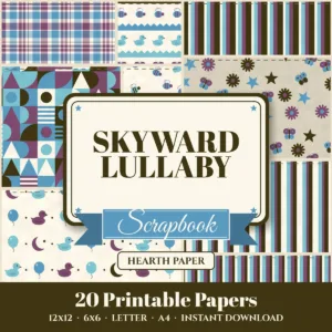 Skyward Lullaby Digital Paper Pack cover